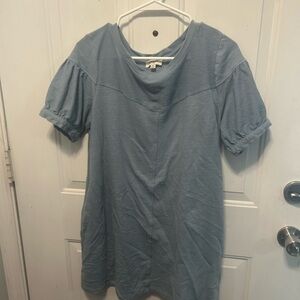 Umgee Light Blue Short Sleeve Dress